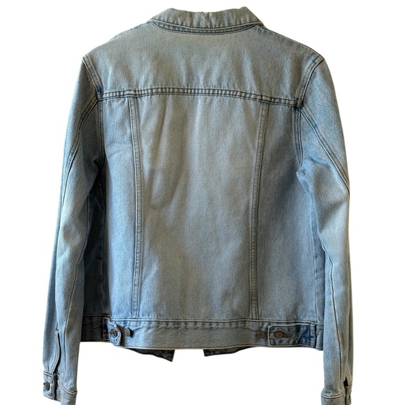 J.Crew Size Medium Light Denim Jean Jacket 100% Cotton Made USA Womens Vintage - Picture 2 of 5